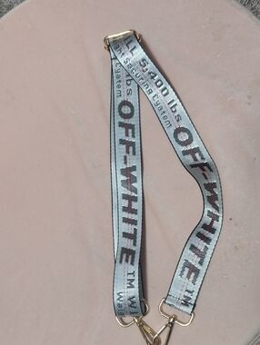 Off White Industrial Shoulder Bag Strap